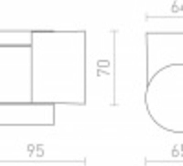 RED - DESIGN RENDL RENDL MIZZI NEW I nástěnná stříbrnošedá 230V GU10 35W IP65 R13796
