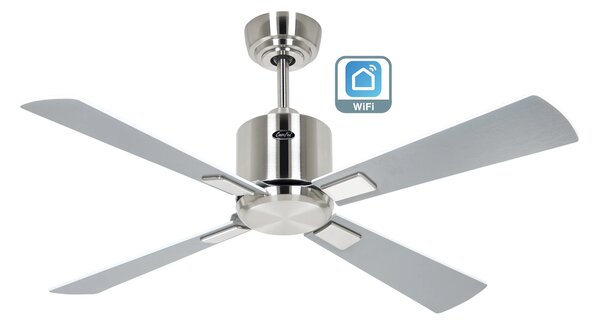 CasaFan 942131W Eco Neo III WiFi, světle šedá a bílá, stropní ventilátor