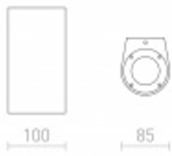 RED - DESIGN RENDL RENDL GRANITA II nástěnná beton/dekor světlý granit 230V LED GU10 5W IP65 R13792