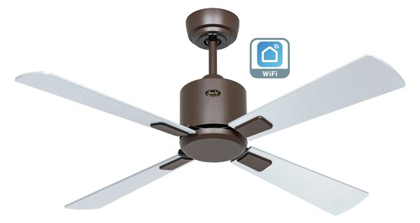 CasaFan 949141W Eco Neo III WiFi, stříbrná a wenge, stropní ventilátor