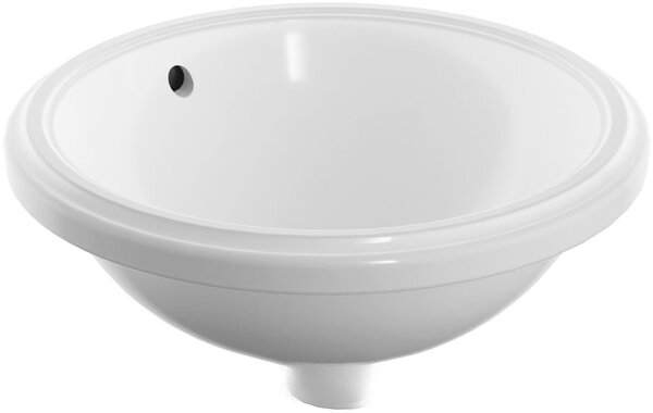 Geberit Variform umyvadlo 33x33 cm kulatý pod pult bílá lesk 500.744.01.2