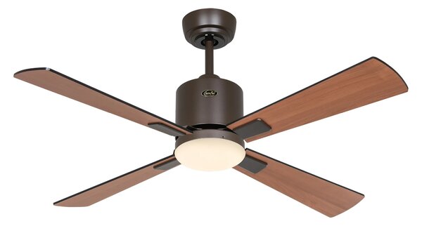CasaFan 949101W Eco Neo III WiFi, černá a teakové dřevo, stropní ventilátor