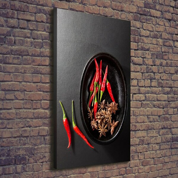 Vertikální Foto obraz na plátně Chilli papričky ocv-121359221