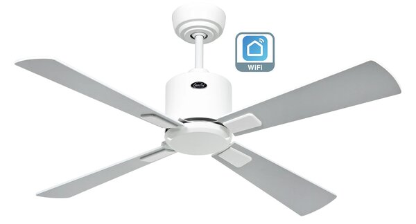 CasaFan 943131W Eco Neo III WiFi, světle šedá a bílá, stropní ventilátor
