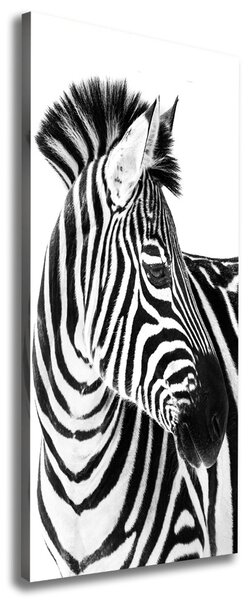 Vertikální Foto obraz na plátně Zebra na sněhu ocv-121577688