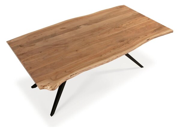 Jídelní stůl s deskou z akácie 100x200 cm Mudri – MOME