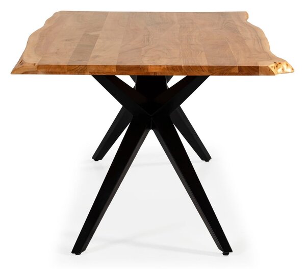 Jídelní stůl s deskou z akácie 100x200 cm Mudri – MOME