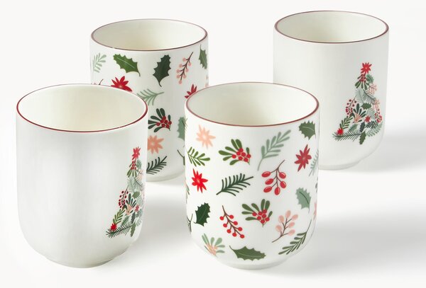 Sada porcelánových pohárků na kávu Eve, 4 díly