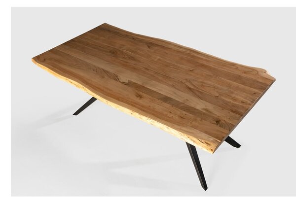 Jídelní stůl s deskou z akácie 100x200 cm Mudri – MOME