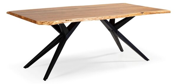Jídelní stůl s deskou z akácie 100x200 cm Mudri – MOME