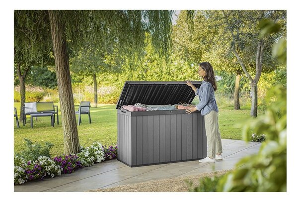 Šedý zahradní úložný box Darwin – Keter
