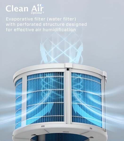 Zvlhčovač a čistička vzduchu Clean Air Optima CA-806 Smart, vrchní plnění