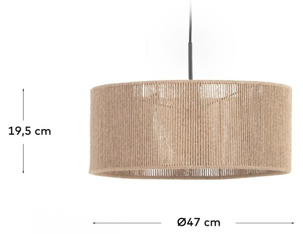 Stínidlo v přírodní barvě ø 47 cm Crista – Kave Home