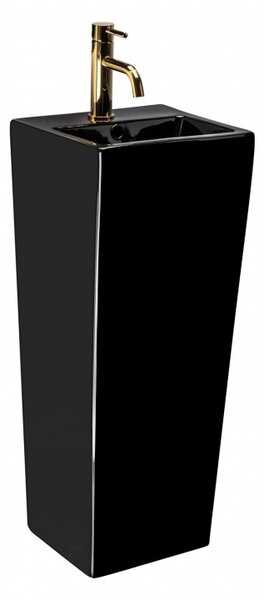 Rea Kamila volně stojící umyvadlo, 82 x 33 cm, černá, REA-U5644