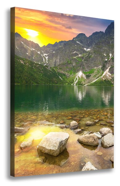 Vertikální Foto obraz na plátně Mořské oko Tatry ocv-123444571