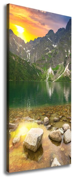 Vertikální Foto obraz na plátně Mořské oko Tatry ocv-123444571