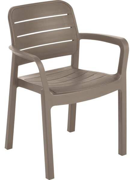 Světle hnědá plastová zahradní židle Tisara – Keter