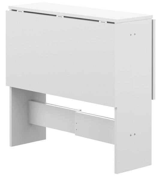 Rozkládací jídelní stůl s bílou deskou 76x28 cm Papillon – TemaHome