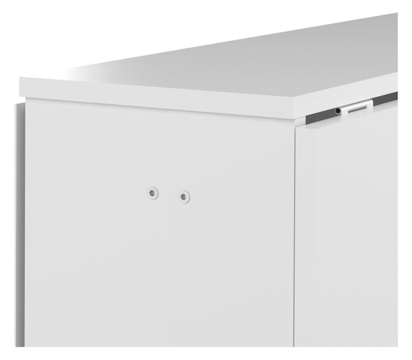 Rozkládací jídelní stůl s bílou deskou 76x28 cm Papillon – TemaHome