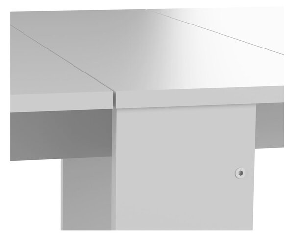 Rozkládací jídelní stůl s bílou deskou 76x28 cm Papillon – TemaHome