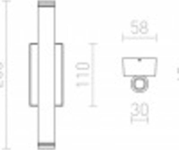 RED - DESIGN RENDL RENDL ZANE nástěnná matný nikl 230V LED 2x3W 60° IP54 3000K R12960