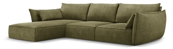 Zelená rohová pohovka (levý roh) Vanda – Mazzini Sofas