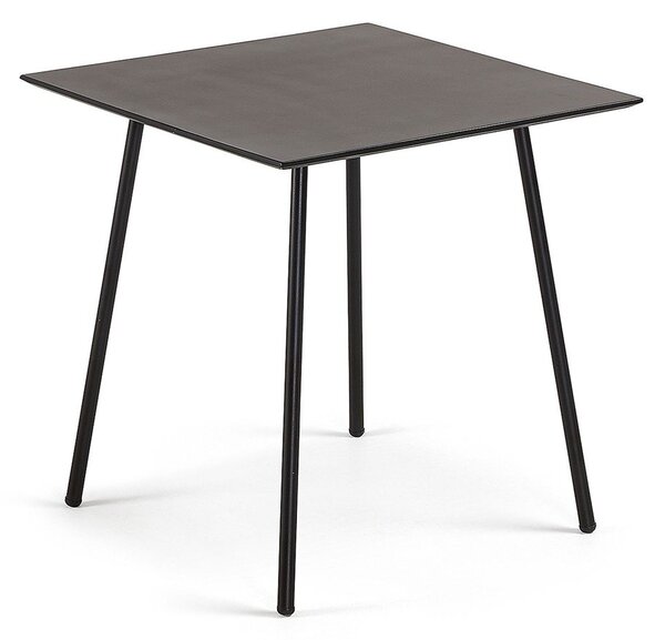 Černý stůl Kave Home Ulrich, 75 x 75 cm
