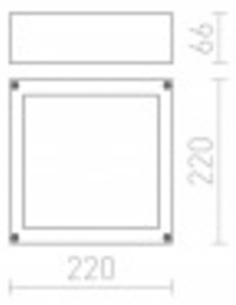 RED - DESIGN RENDL RENDL SCOTT stropní stříbrnošedá 230V LED 9.8W IP54 3000K R10552