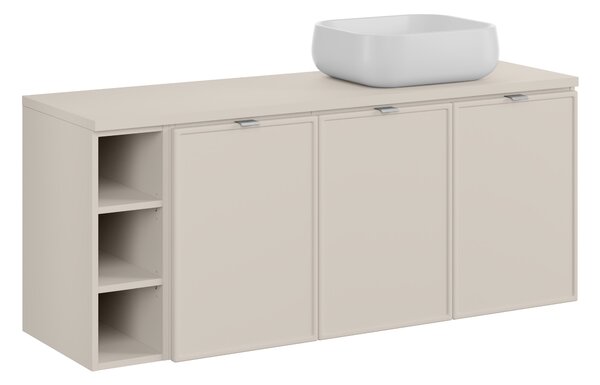 Comad Koupelnová skříňka s deskovým umyvadlem Bella Cashmere 140 kašmír