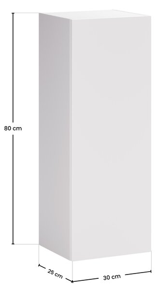 Comad Doplňková koupelnová skříňka nízká Aster White 30 bílá