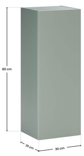 Comad Doplňková koupelnová skříňka nízká Aster Green 30 zelená mat