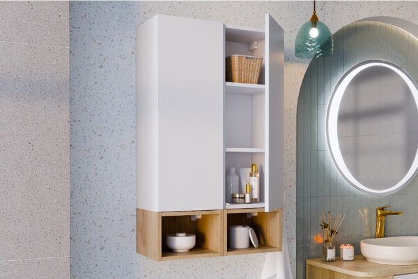 Comad Doplňková koupelnová skříňka nízká Aster White 30 bílá