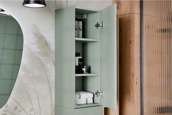 Comad Doplňková koupelnová skříňka nízká Aster Green 30 zelená mat