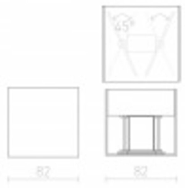 RED - DESIGN RENDL RENDL CARRE nástěnná bílá 230V LED 2x3W IP54 3000K R12556