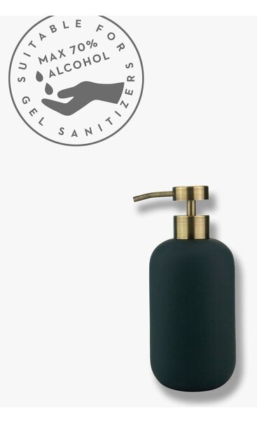 Antracitový keramický dávkovač mýdla 200 ml Lotus – Mette Ditmer Denmark