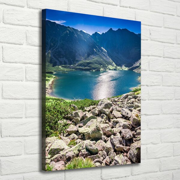 Vertikální Foto obraz na plátně Černé jezero Tatry ocv-127509941