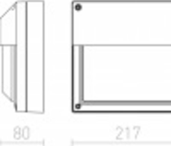 RED - DESIGN RENDL RENDL DELTA 215 nástěnná antracitová 230V E27 18W IP54 R12566