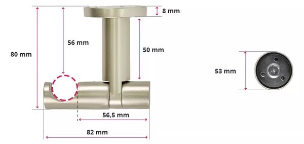 Kovovégarnýže.cz Stropní garnýž Huglo modern 19 mm matný nikl Varianta jednořadá nebo dvouřadá: Jednořadá, Délka: 120 cm, Uchycení látky: Kroužky s žabkou