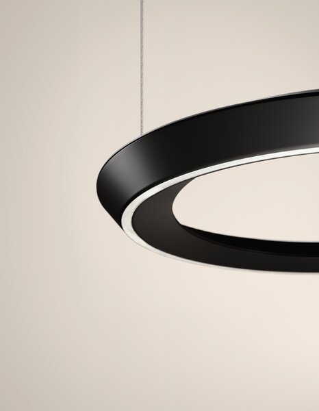 Lodes Závěsné LED svítidlo TIDAL, 33W, ø 60 cm, CRI90 Barva: Bílá + bílá montura, Teplota světla: 2700K - teplá bílá, Stmívání, řízení: TRIAC (lze použít i bez stmívání)