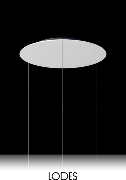 Lodes Závěsné LED svítidlo TIDAL, 33W, ø 60 cm, CRI90 Barva: Bílá + bílá montura, Teplota světla: 2700K - teplá bílá, Stmívání, řízení: TRIAC (lze použít i bez stmívání)