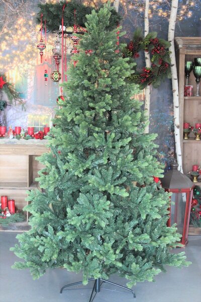 Zelený umělý vánoční stromek 3D+2D 210cm
