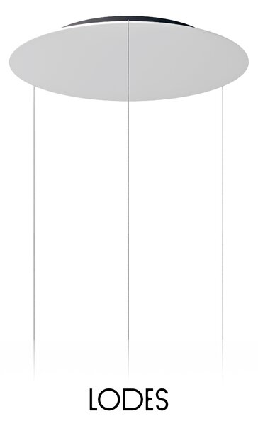 Lodes Závěsné LED svítidlo TIDAL, 33W, ø 60 cm, CRI90 Barva: Bílá + bílá montura, Teplota světla: 2700K - teplá bílá, Stmívání, řízení: TRIAC (lze použít i bez stmívání)
