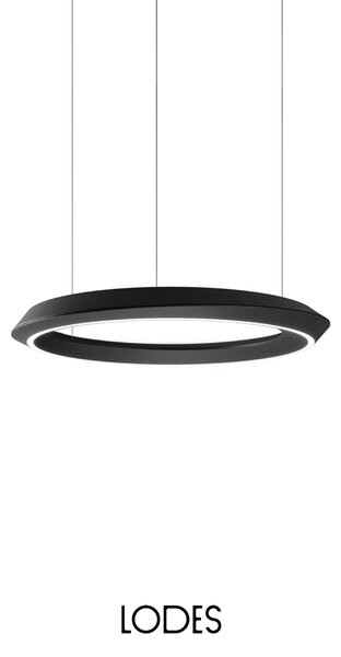 Lodes Závěsné LED svítidlo TIDAL, 33W, ø 60 cm, CRI90 Barva: Bílá + bílá montura, Teplota světla: 2700K - teplá bílá, Stmívání, řízení: TRIAC (lze použít i bez stmívání)