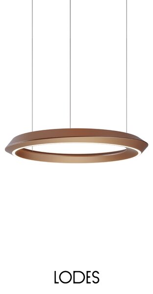 Lodes Závěsné LED svítidlo TIDAL, 33W, ø 60 cm, CRI90 Barva: Bílá + bílá montura, Teplota světla: 2700K - teplá bílá, Stmívání, řízení: TRIAC (lze použít i bez stmívání)