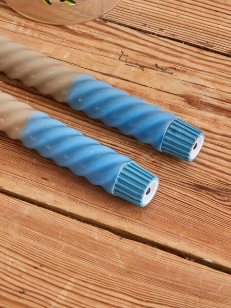 LED svíčka Twisted Sand – set 2 ks