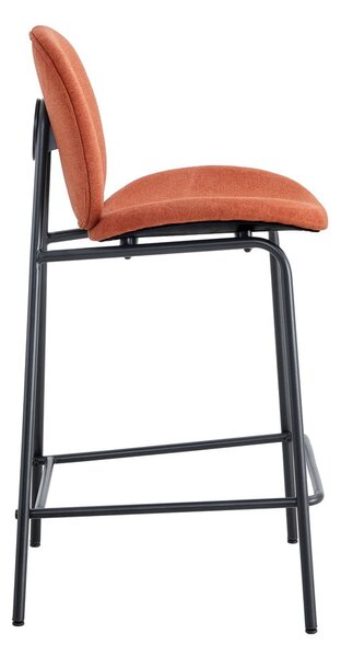 Barové židle v sadě 2 ks v cihlové barvě (výška sedáku 65 cm) Cori – Marckeric