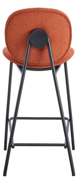 Barové židle v sadě 2 ks v cihlové barvě (výška sedáku 65 cm) Cori – Marckeric