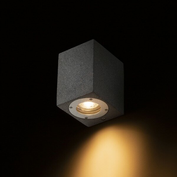 RED - DESIGN RENDL RENDL KANE I nástěnná beton/dekor tmavý granit 230V LED GU10 5W IP65 R13793