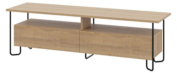 TV stolek v dekoru dubu v přírodní barvě 150x45 cm Dilly – Marckeric