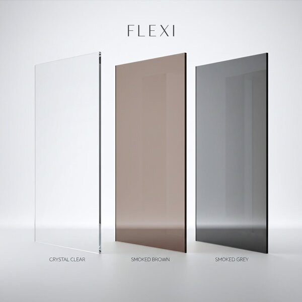 Sprchová zástěna Rea Flexi Grey / Chrome 80